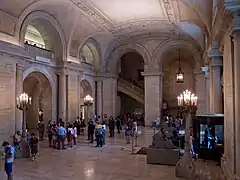 Arches inside the entrance of New York Public Library Main Branch, Manhattan, New York City (2012)