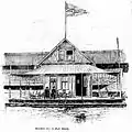 Clubhouse "Station No. 1" of the New York Yacht Club c. 1894 at Bay Ridge