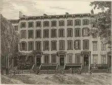 [an engraving of C. L. Blood's New York office]