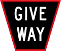 Old version of Give Way (1964-1987)