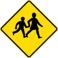 New Zealand's watch for children sign is sometimes used in Pitcairn.