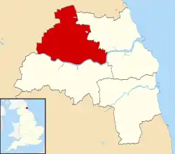 Shown within metropolitan county of Tyne and Wear