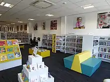 The Newton Aycliffe Library which is co-located with the leisure centre in Newton Aycliffe, County Durham.