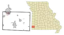 Location of Redings Mill, Missouri
