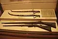 Imperial sword and hunting rifle of emperor Minh Mang.