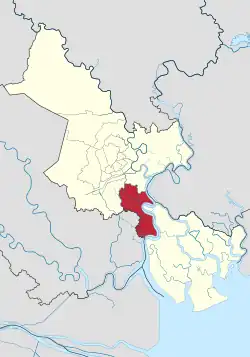 Position in HCMC's metropolitan area