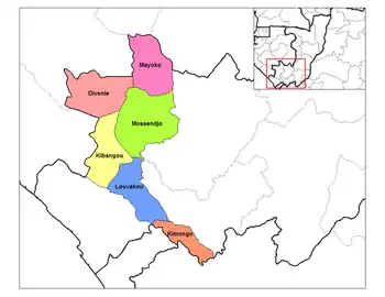 Divénié District in the region