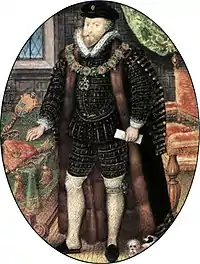 The builder, Christopher Hatton by Nicholas Hilliard, 1588-1591