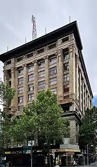 The Nicholas Building on Swanston St, Melbourne in October 2021.