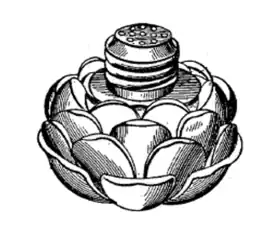 drawing of a salt shaker that looks like a rose