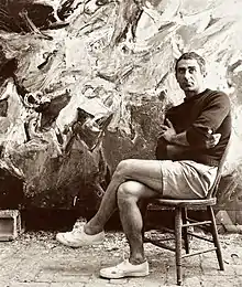 Painter Nicolas Carone in the late 1950s.