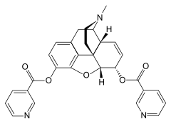 Chemical structure of Nicomorphine.