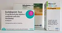 Nifedipine - Escitalopram - Clonazepam