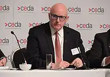 Nigel McBride at a CEDA event in Adelaide (2016)