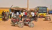 Scene at the bus station