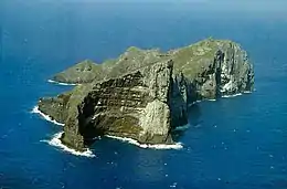 Aerial view of Nihoa