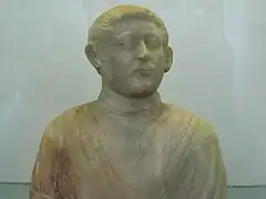 Sasanian marble bust. National Museum of Iran, Tehran.