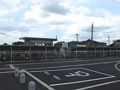 Nishi-Tachiarai Station entrance.