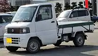 The Nissan Clipper was initially based on Mitsubishi's Minicab, but both of these are re-badged Suzuki Carrys since 2012