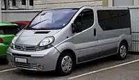 Nissan Primastar with options including colour coded bumpers