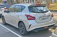 Rear view of Nissan Tiida J (2021 facelift)