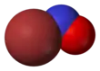Spacefill model of nitrosyl bromide