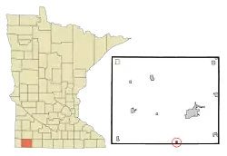 Location of Bigelow, Minnesota