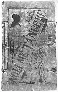 The original front cover of Noli Me Tángere.
