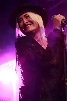 Connor performing in 2015