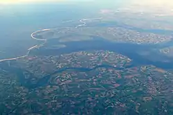 Aerial view of Noord-Beveland