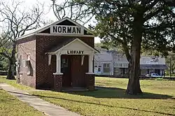 Norman Public Library on the town square