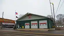 Village office and fire department
