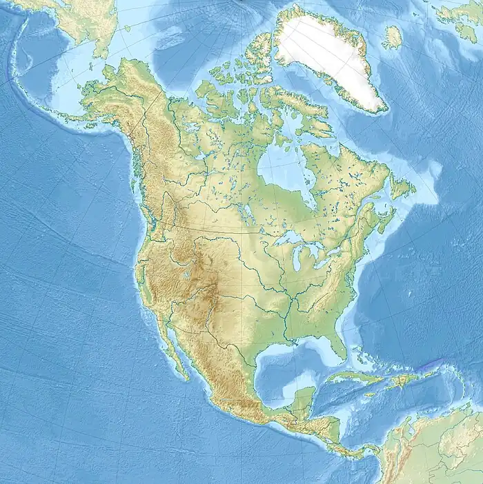 Cretaceous–Paleogene extinction event is located in North America