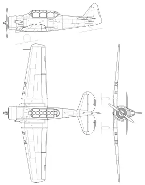 T-6G line drawing