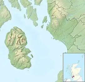 Trindlemoss Loch or Scott's Loch is located in North Ayrshire