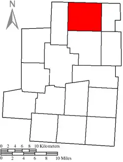 Location of North Bloomfield Township in Morrow County