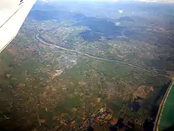 Aerial photograph of North Canterbury