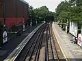 Looking west from footbridge