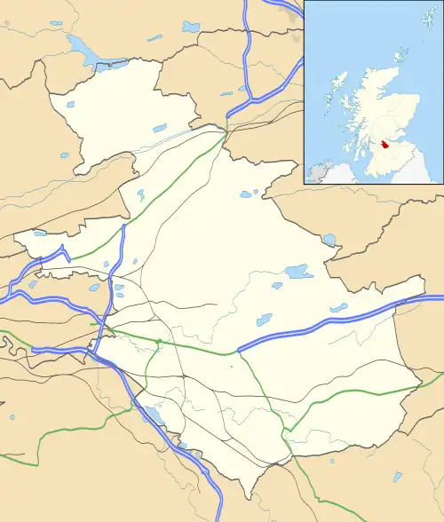 Calderbank is located in North Lanarkshire