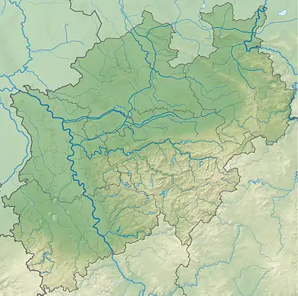 Möhne Reservoir is located in North Rhine-Westphalia