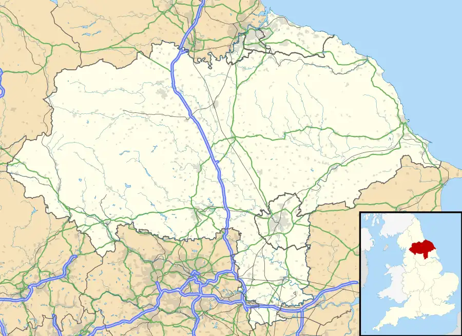 Muston is located in North Yorkshire