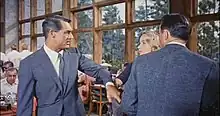 "Continental" style suits of 1959: Cary Grant in North by Northwest.