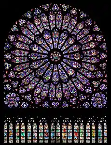 The north rose window of Notre Dame (about 1260)