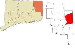 Killingly's location within the Northeastern Connecticut Planning Region and the state of Connecticut