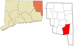 Plainfield's location within the Northeastern Connecticut Planning Region and the state of Connecticut