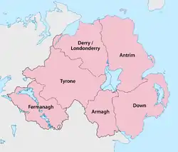 Northern Ireland – Counties