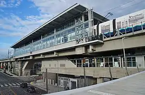 Western side of Northgate station on opening day
