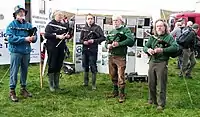 Northumbrian pipers at Alwinton Border Shepherds Show.