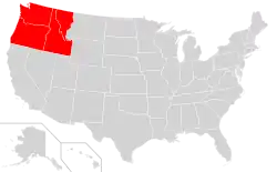 A map that shows the suggested boundaries of The Northwest Territorial Imperative in red.