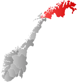 Official logo of Troms og Finnmark fylke